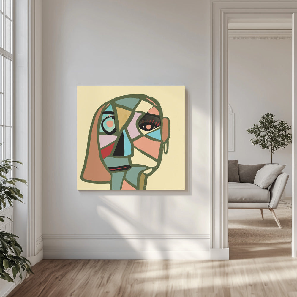 Abstraktes Gesicht | Leinwand