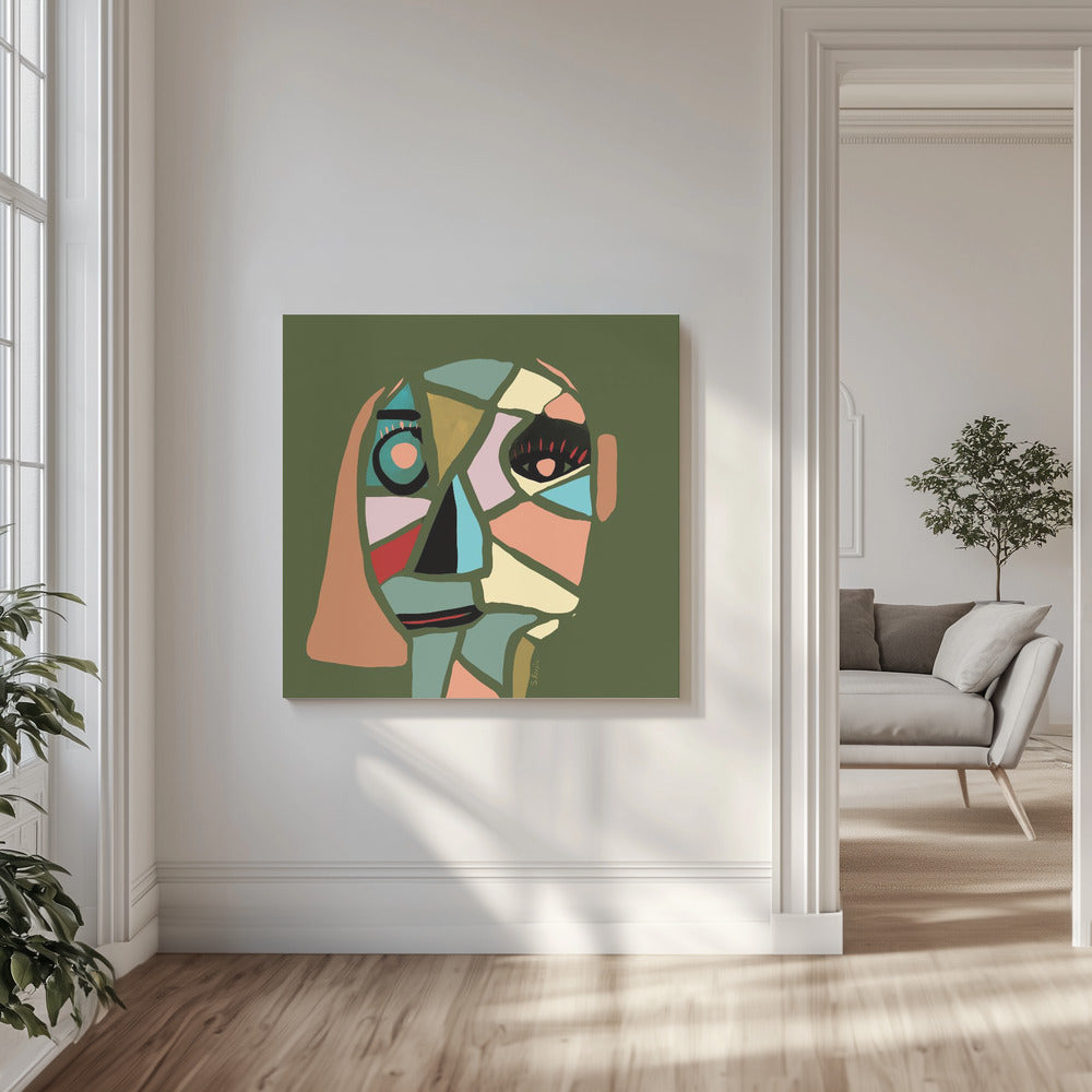 Abstraktes Gesicht | Leinwand