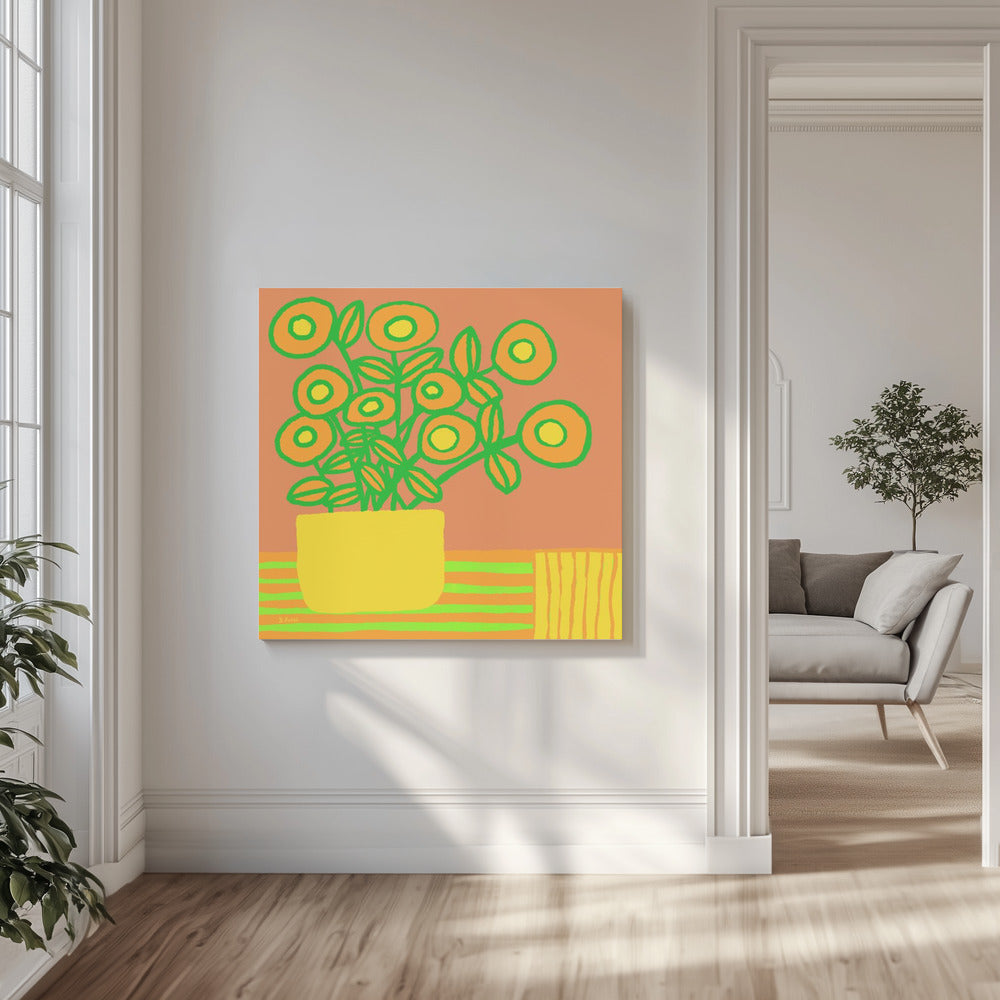 Blumen auf dem Tisch | Leinwand