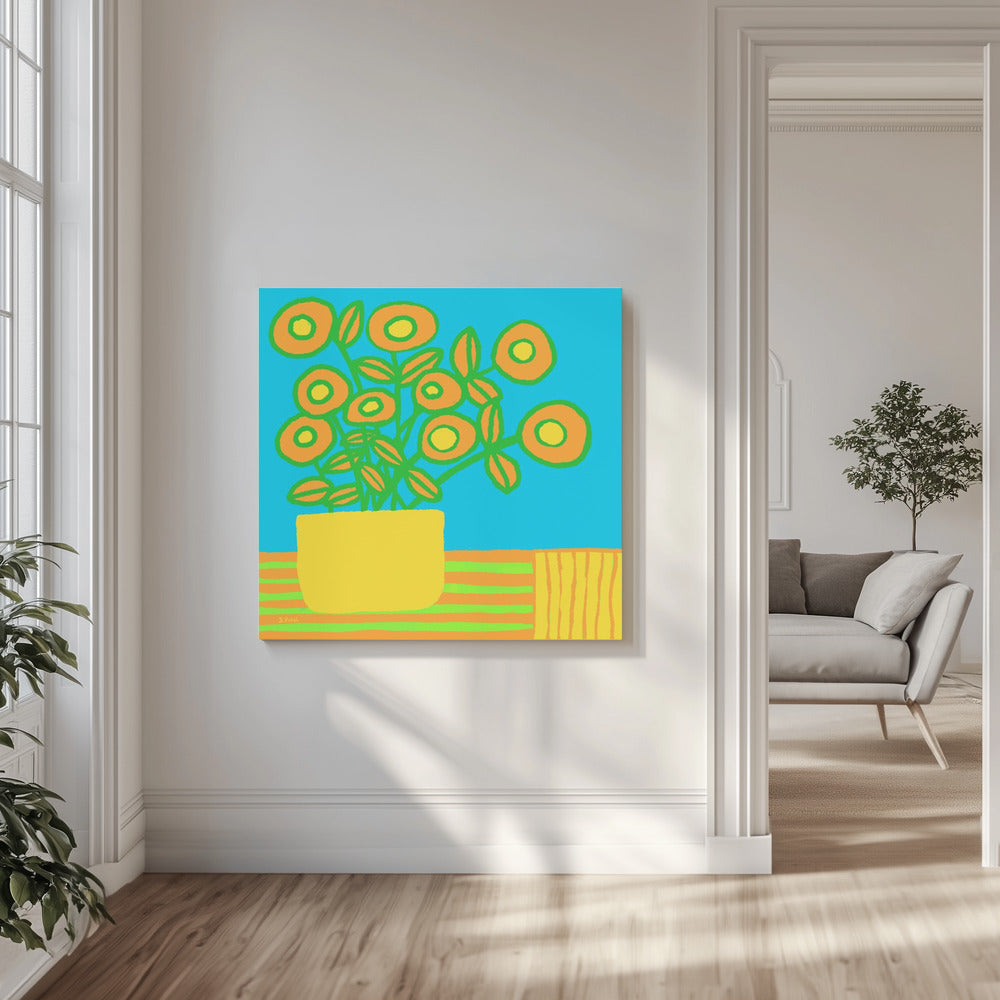 Blumen auf dem Tisch | Leinwand