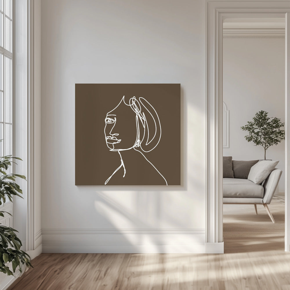 Woman LINE DRAWING | Canvas