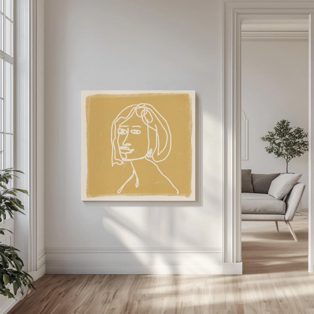 Frau in Gold | Leinwand