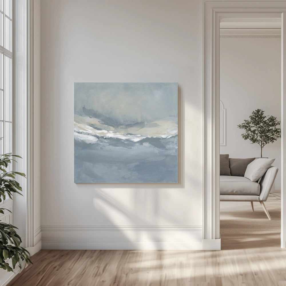 Ruhige Wellen unter einem ruhigen Himmel | Leinwand