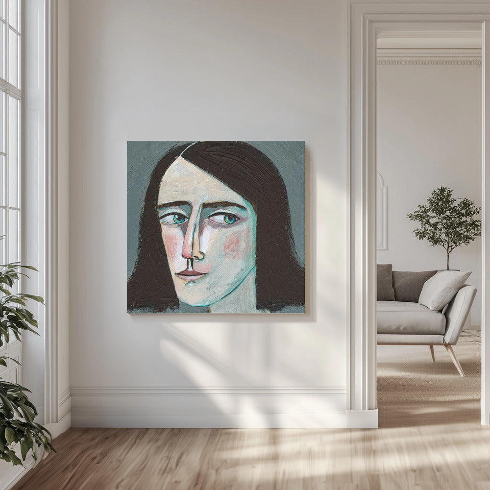Gesicht Frau Portrait - Niemals zurückblicken | Leinwand