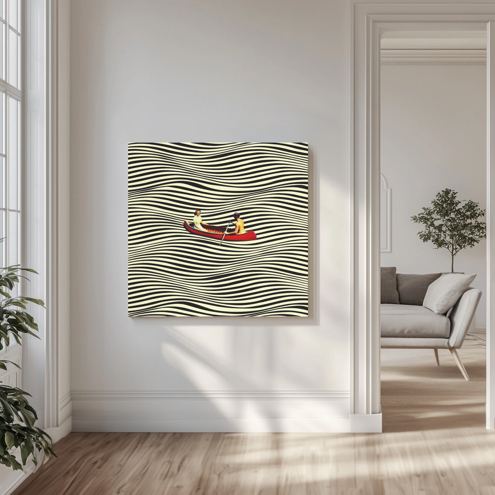 Illusionäre Bootsfahrt | Leinwand