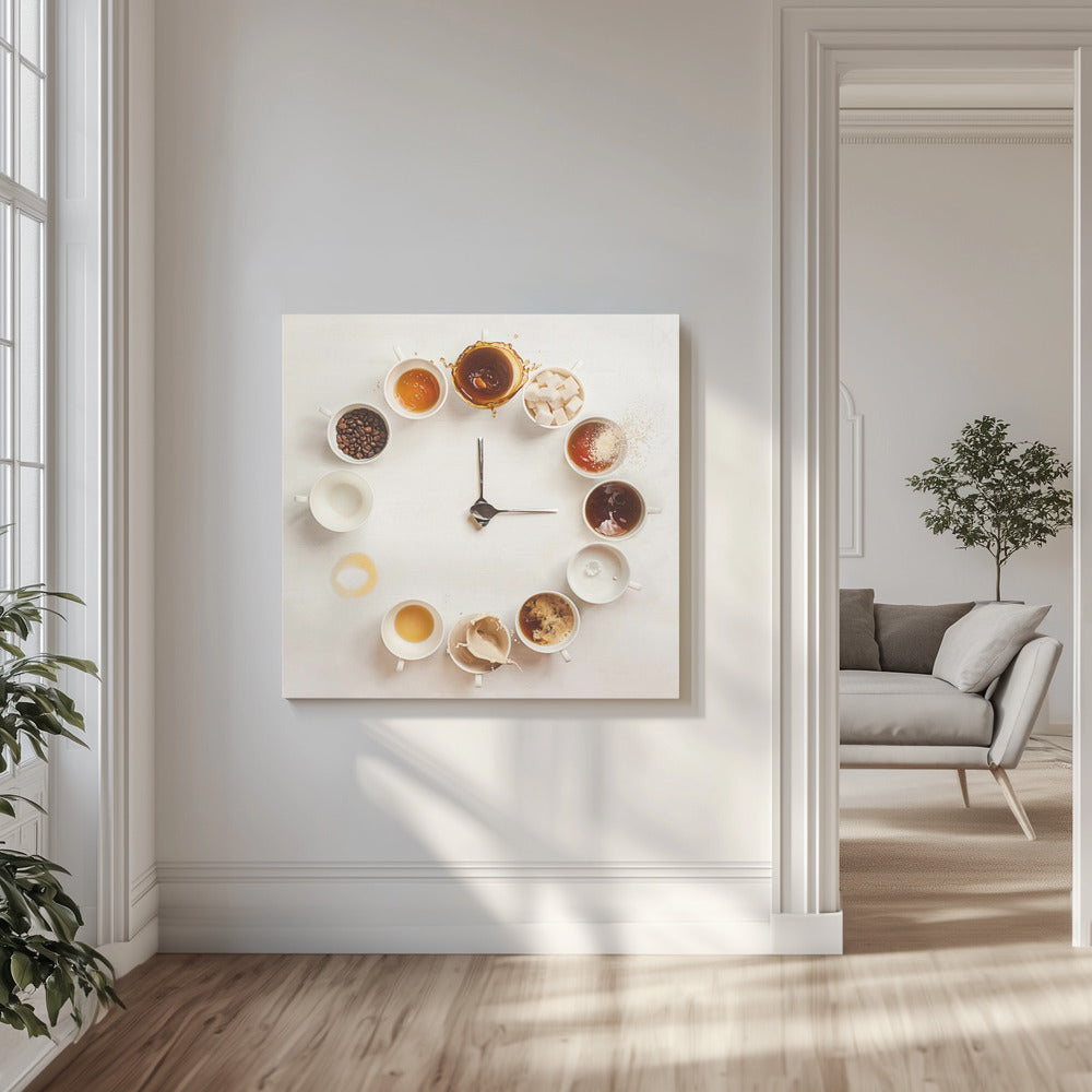 Es ist immer Kaffeezeit | Leinwand