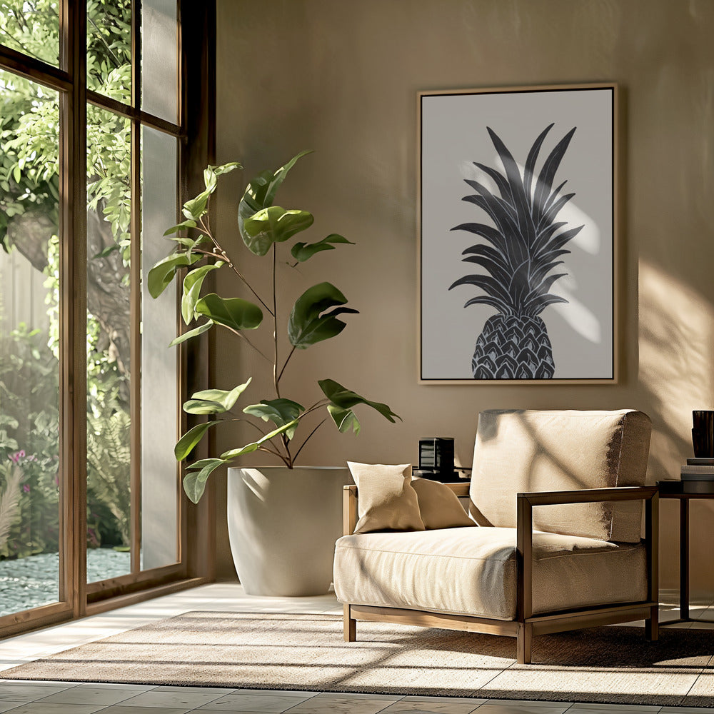 Schwarze Ananas | Poster