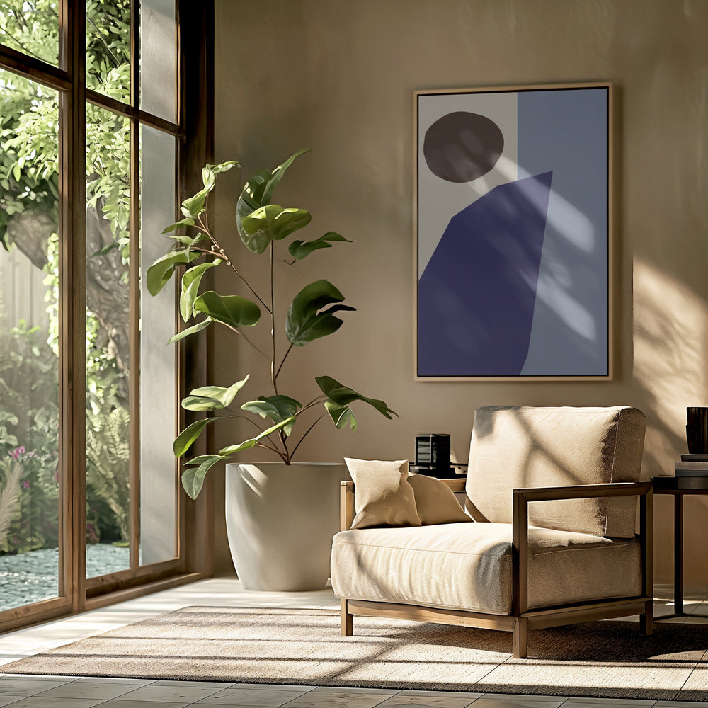 Farbblöcke 02 Blau | Poster
