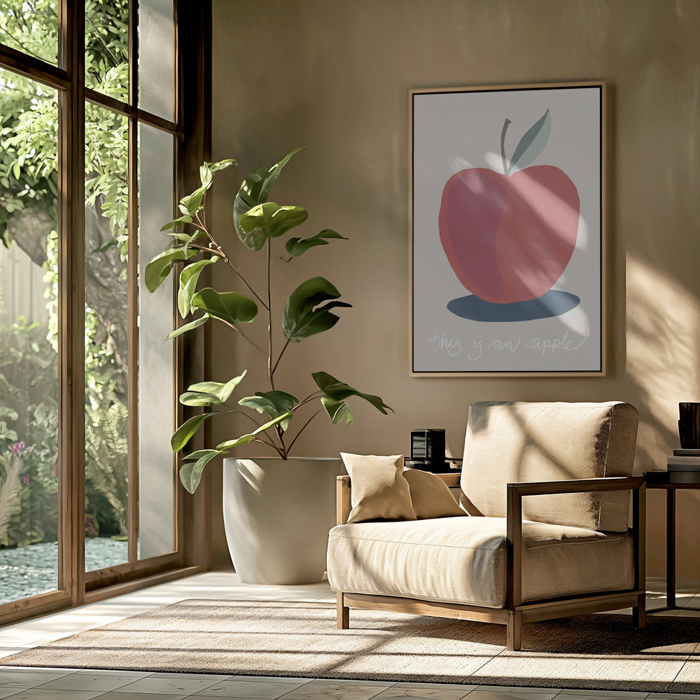 Das ist ein Apfel | Poster