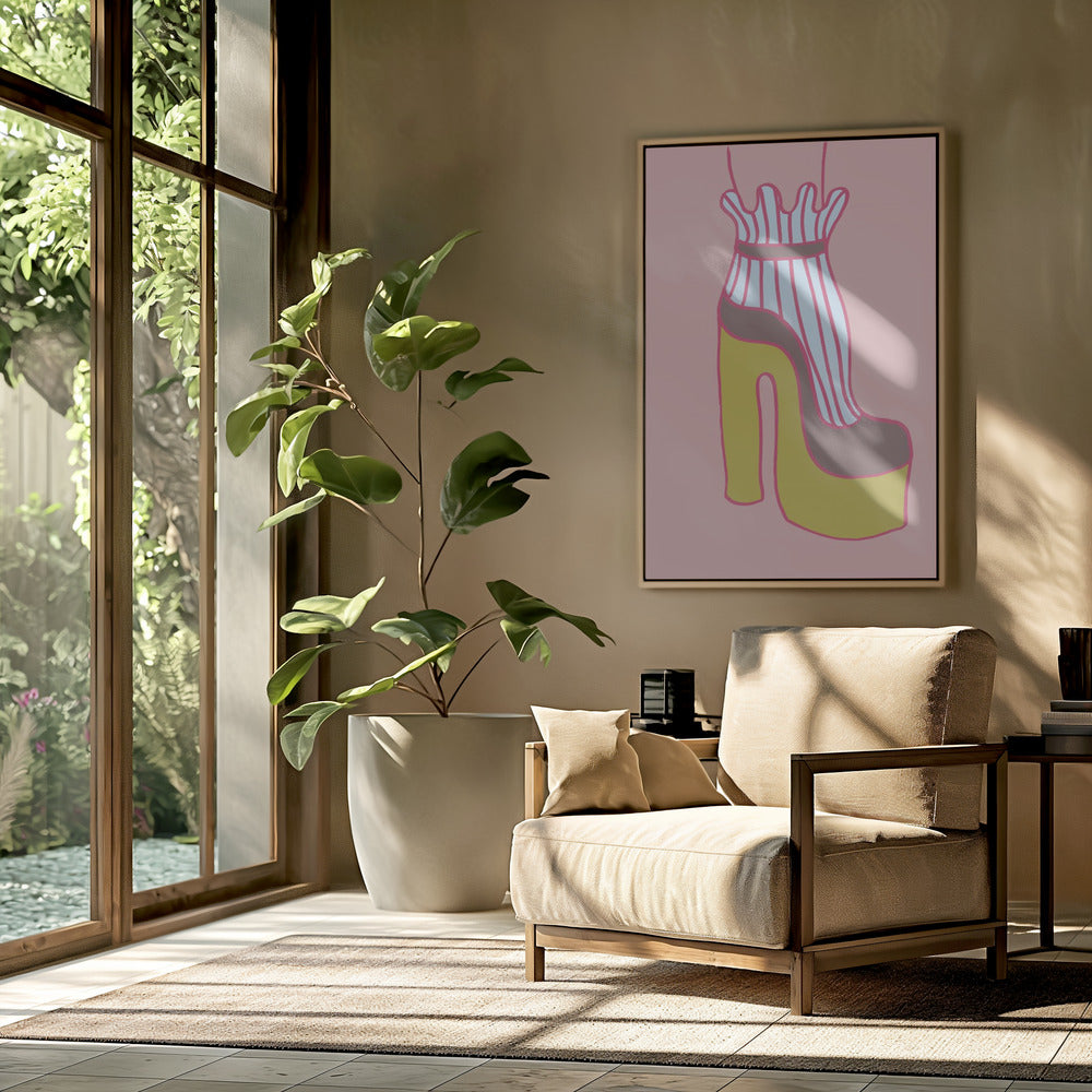 Gelber Absatz 02 | Poster