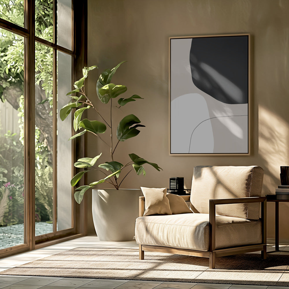 Monochrome Formen | Poster