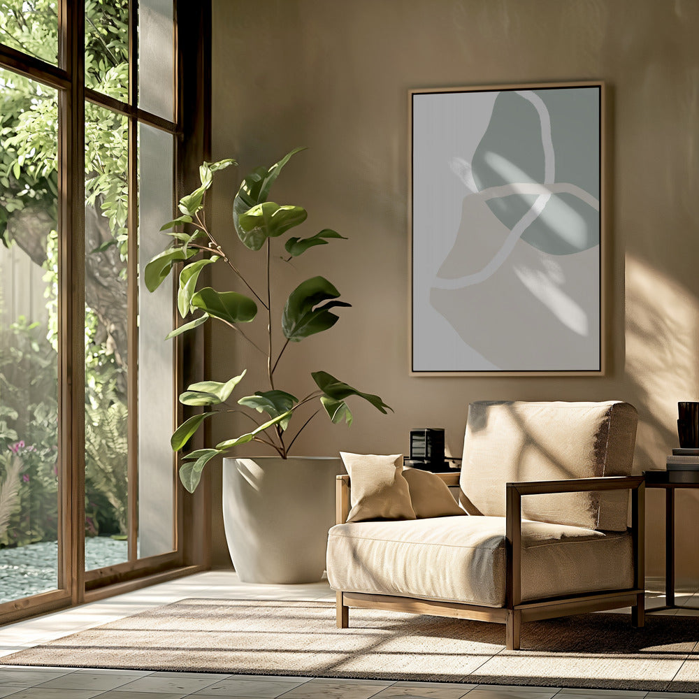 Abstrakter Erdfluss | Poster