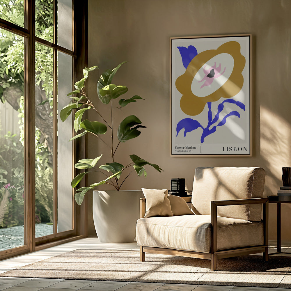 Blumenmarkt. Lissabon | Poster