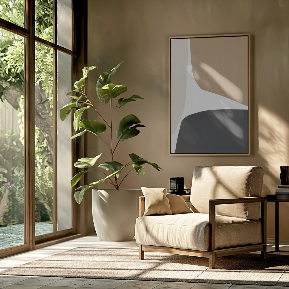 Geometrische Formen in neutralen Tönen | Poster