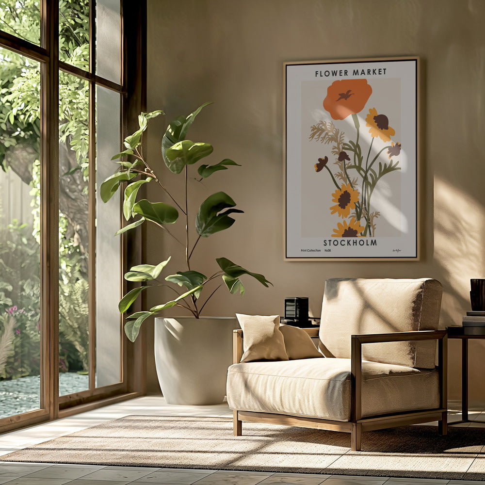 Blumenmarkt. Stockholm | Poster