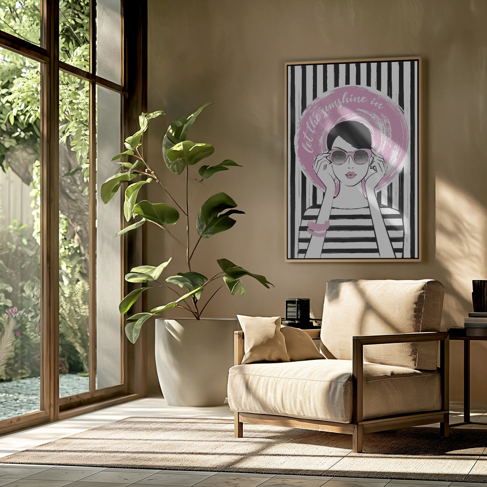 Pinke Sonnenbrillen-Stimmung | Poster