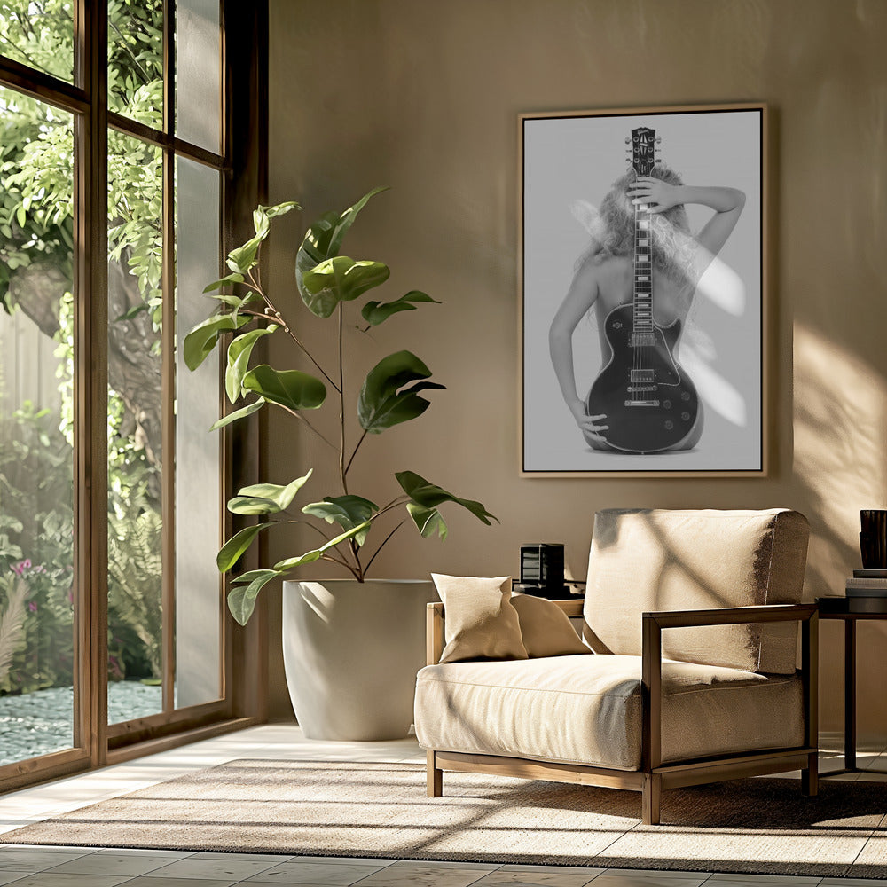 Lady And The Les Paul | Poster