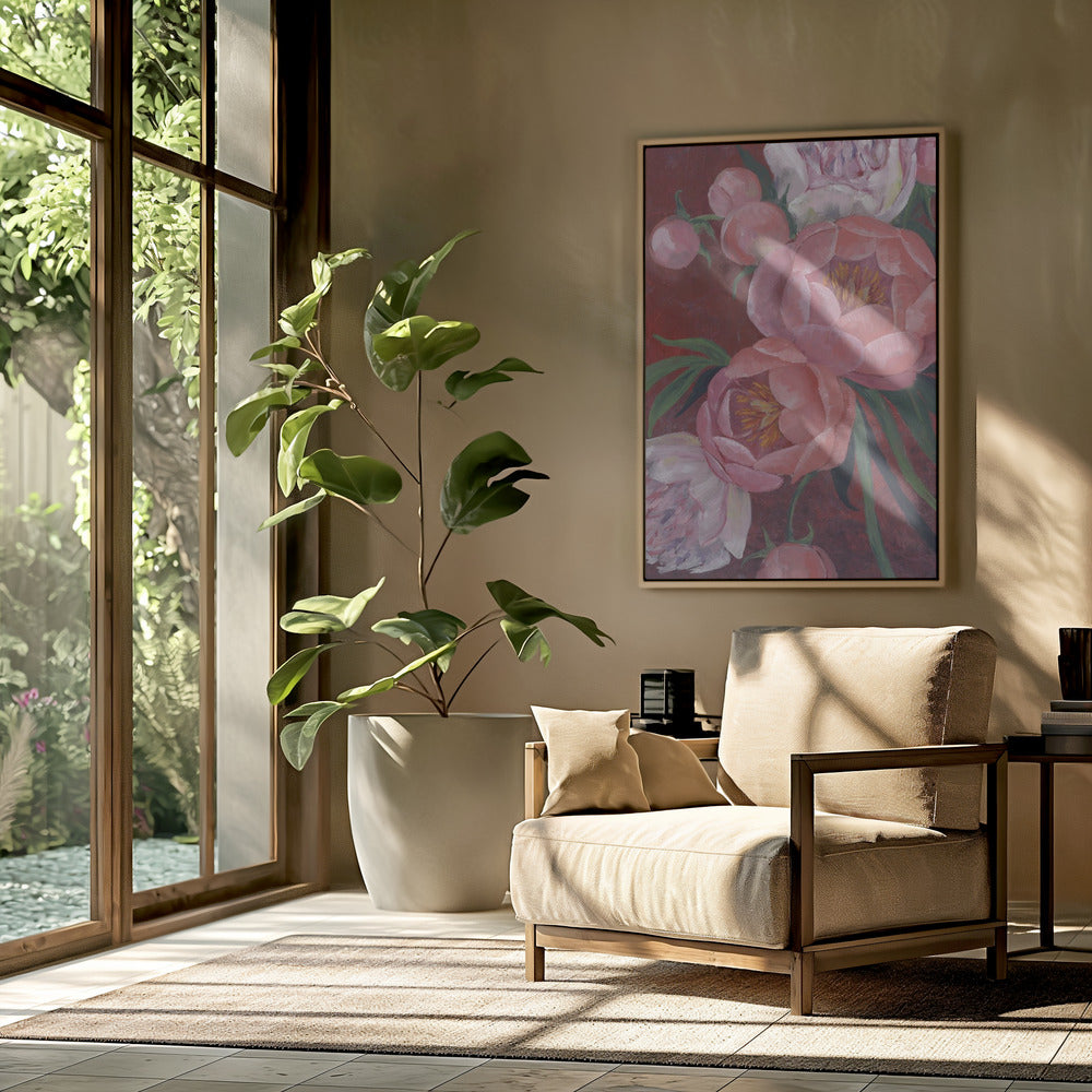 Nevaeh peonies | Poster