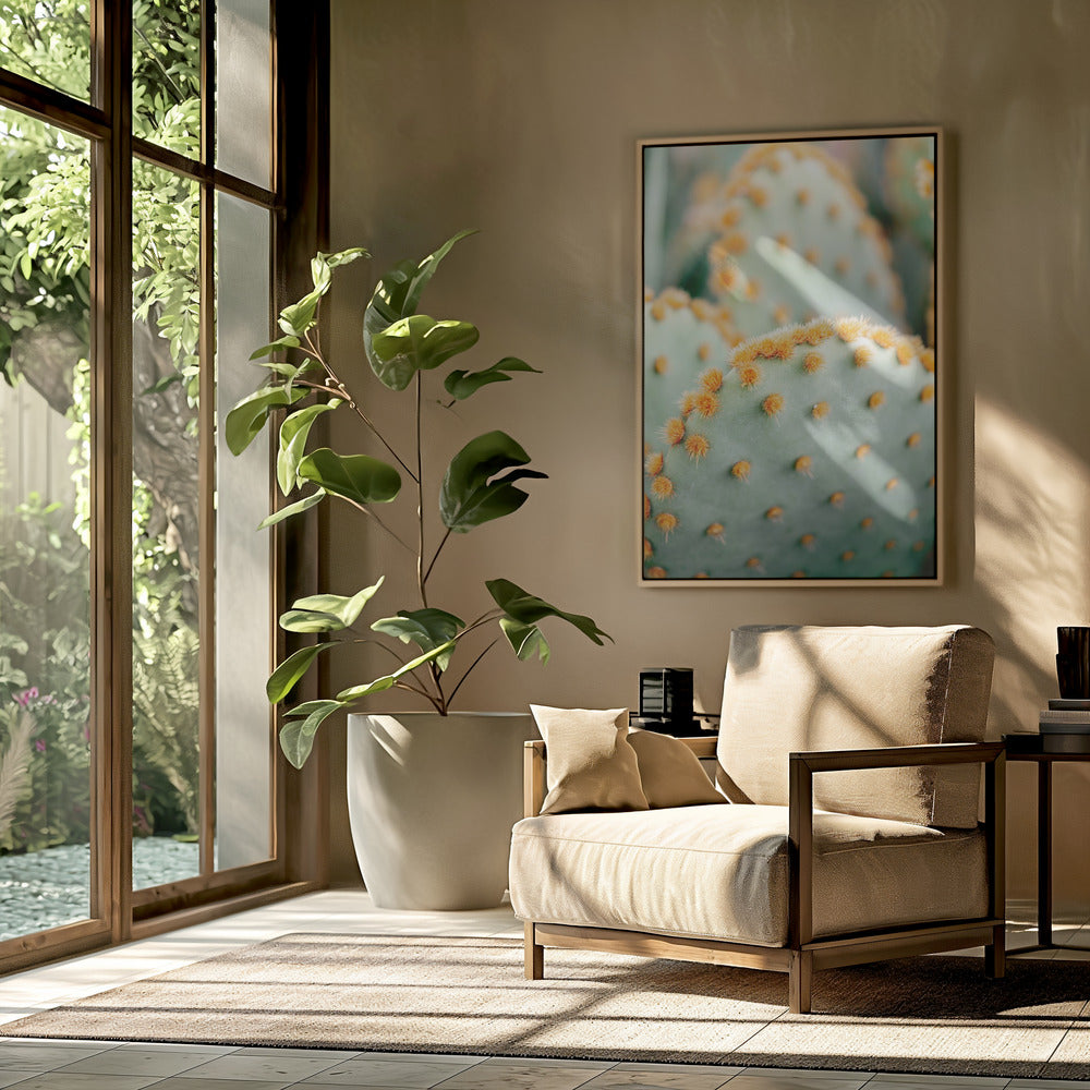 Orange und Grün II – Botanische Fotografie aus Marrakesch | Poster