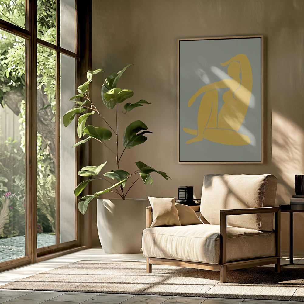 Figure Green And Yellow Matisse Style | Poster