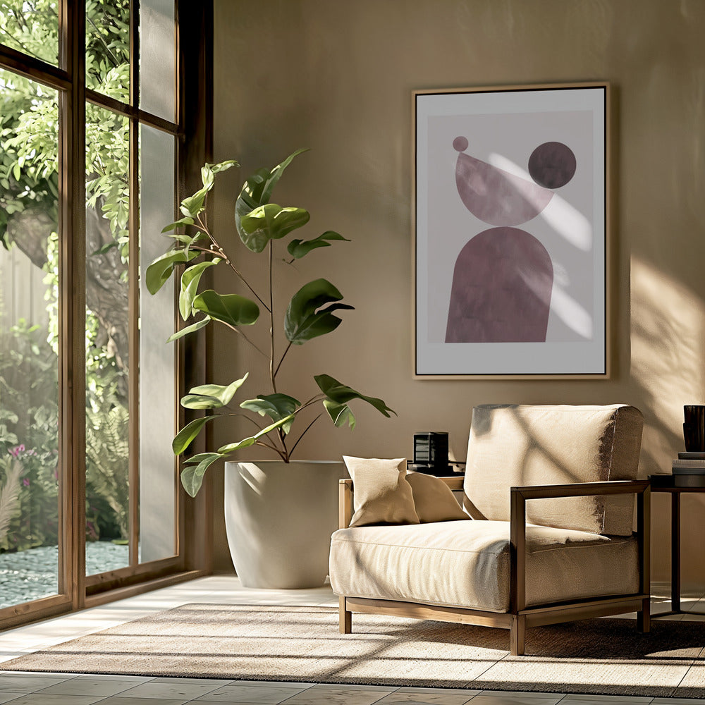 Geometrische Formen Lila | Poster