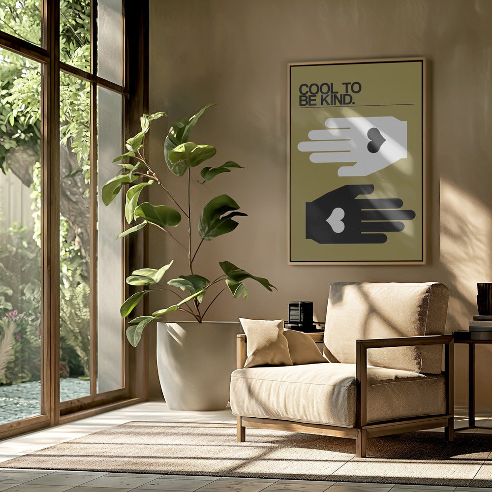 Cool, freundlich zu sein, Olive | Poster
