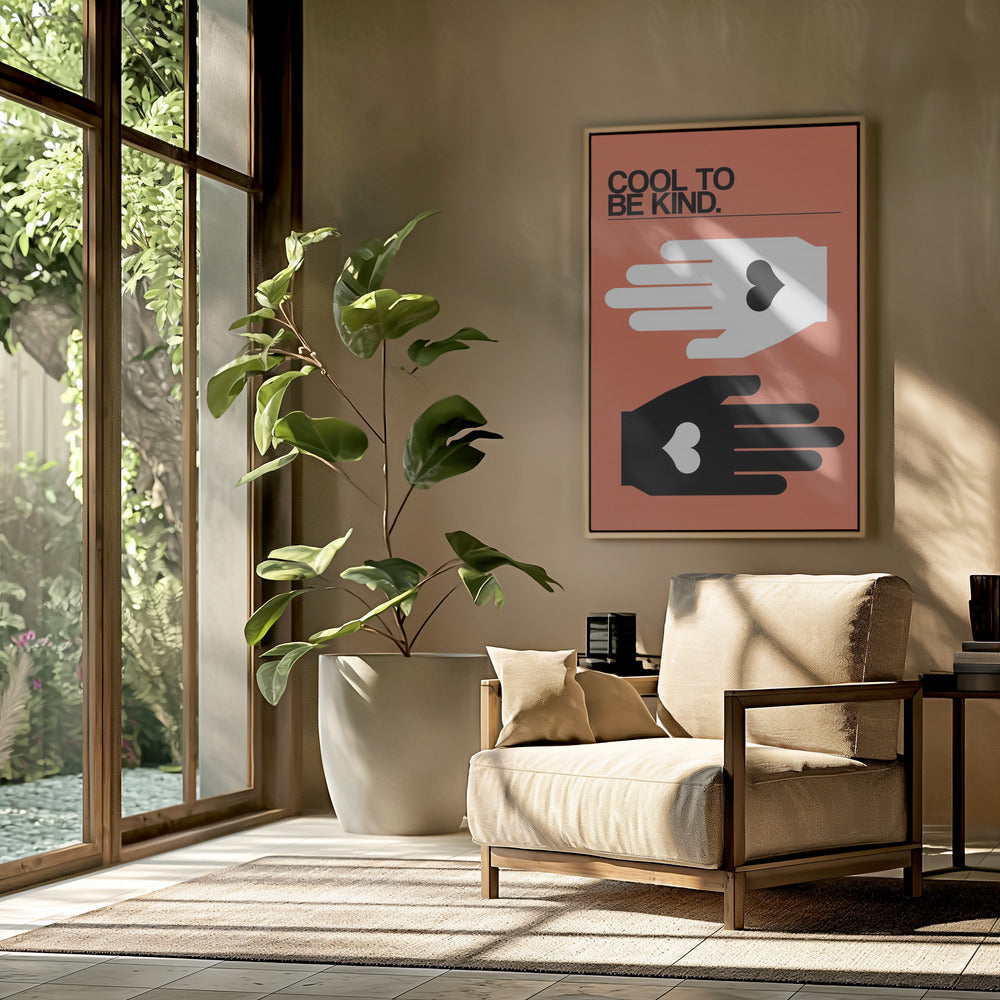 Cool, freundlich zu sein, Lachs | Poster