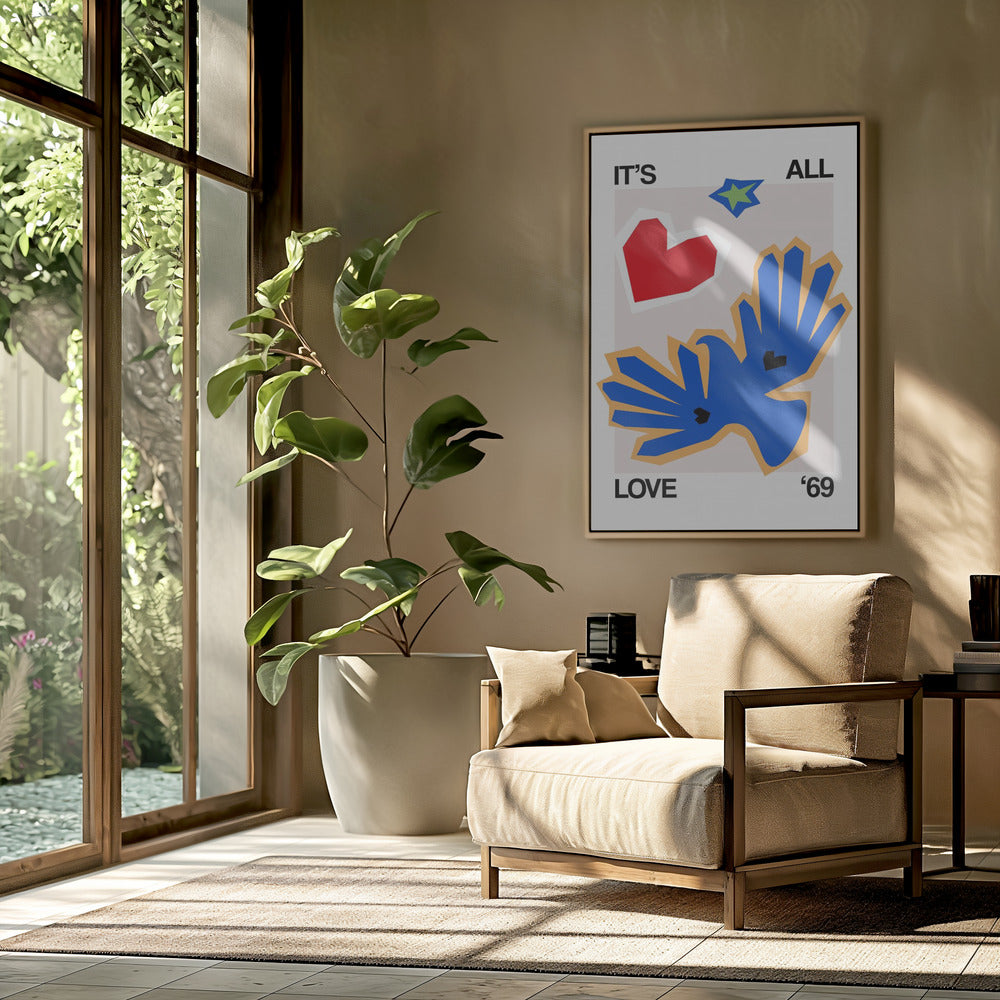 Es ist alles Liebe '69 Bird Blue | Poster