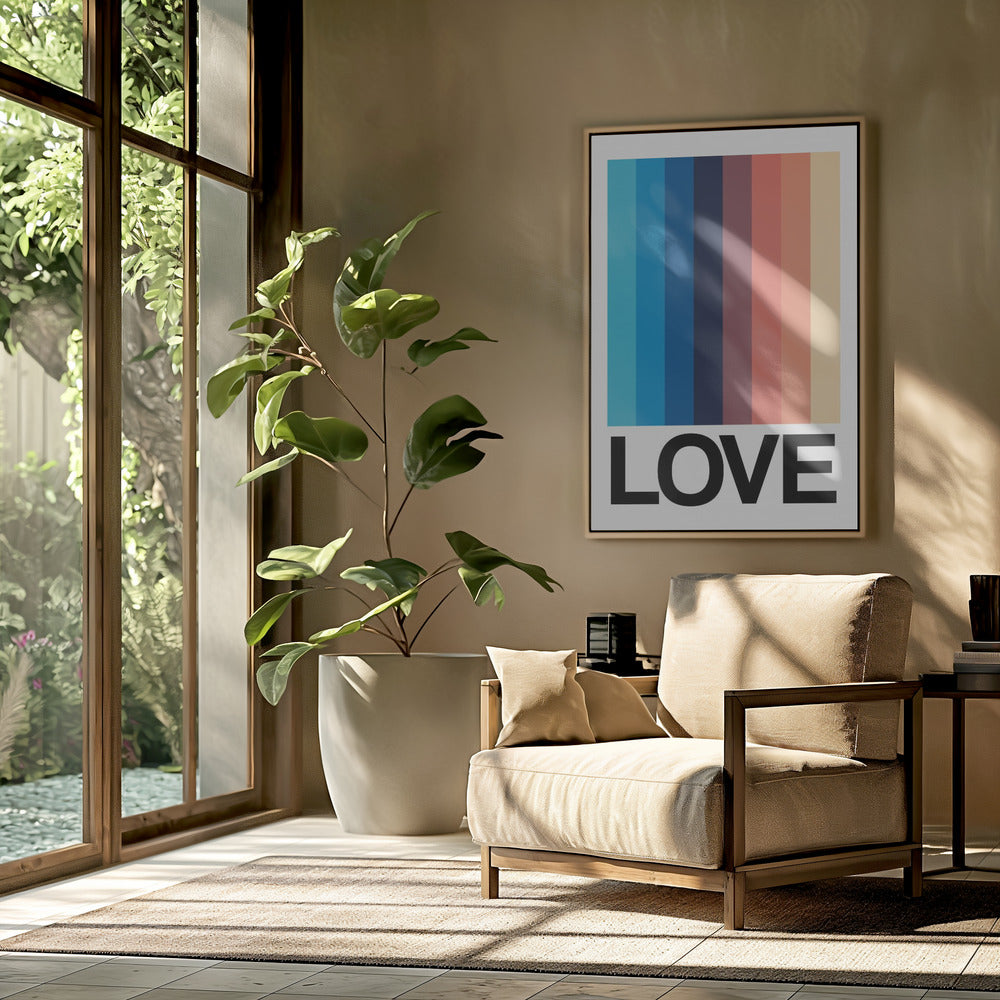 Spiegelstreifen LOVE | Poster