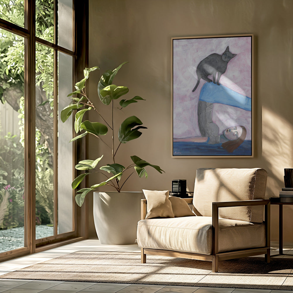 Yoga mit meiner Katze | Poster