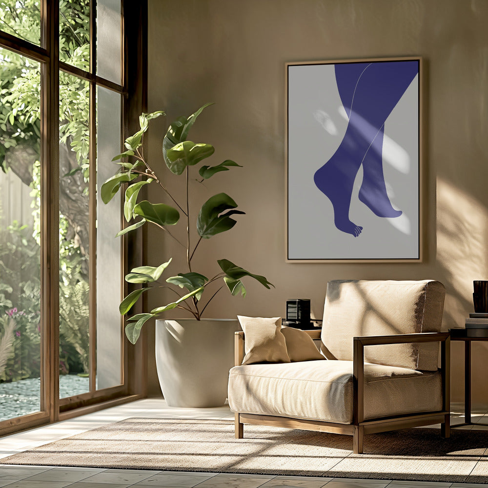 Tip Toe Blau | Poster