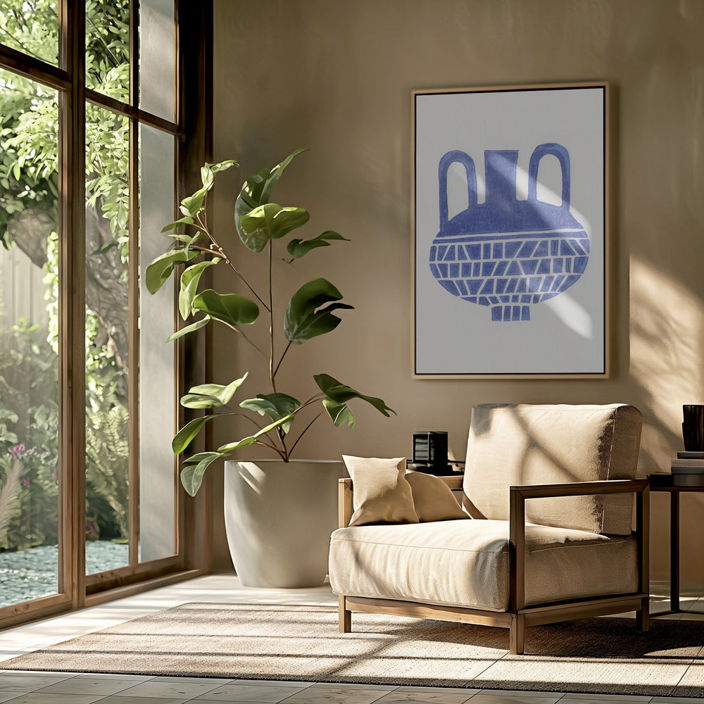 Linolschnittvase Nr. 6 | Poster