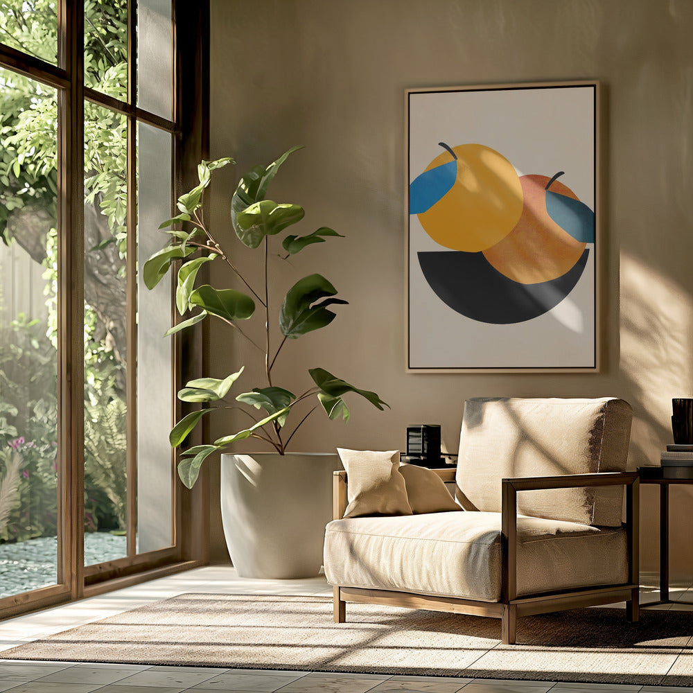 Zwei Orangen | Poster