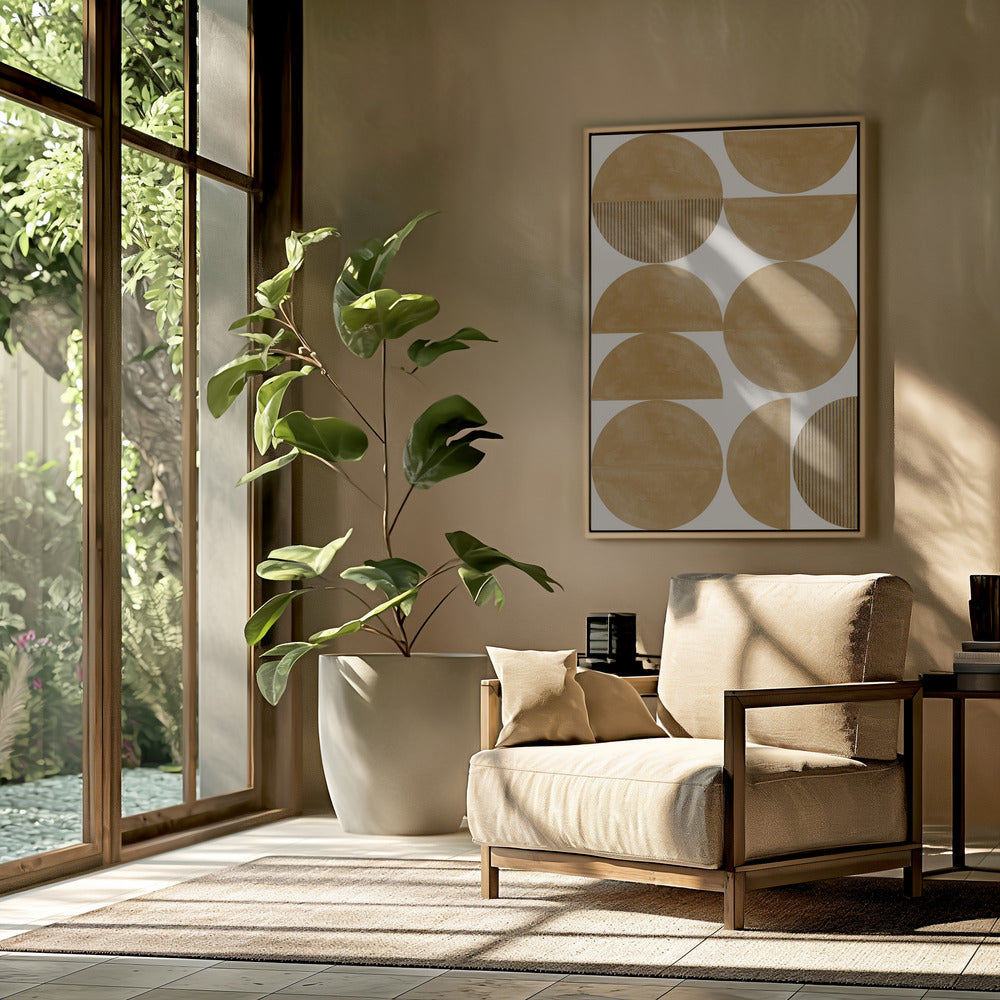 Golden Geometric Rhythm | Poster