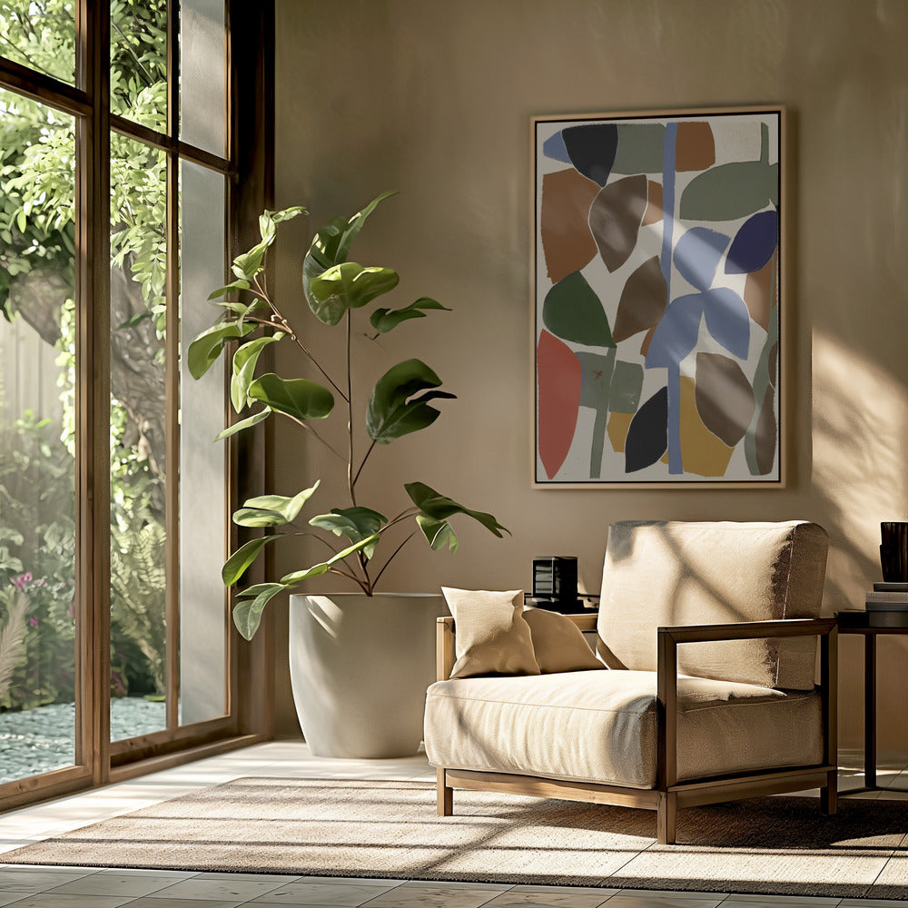 Abstract Leaves Harmony | Poster