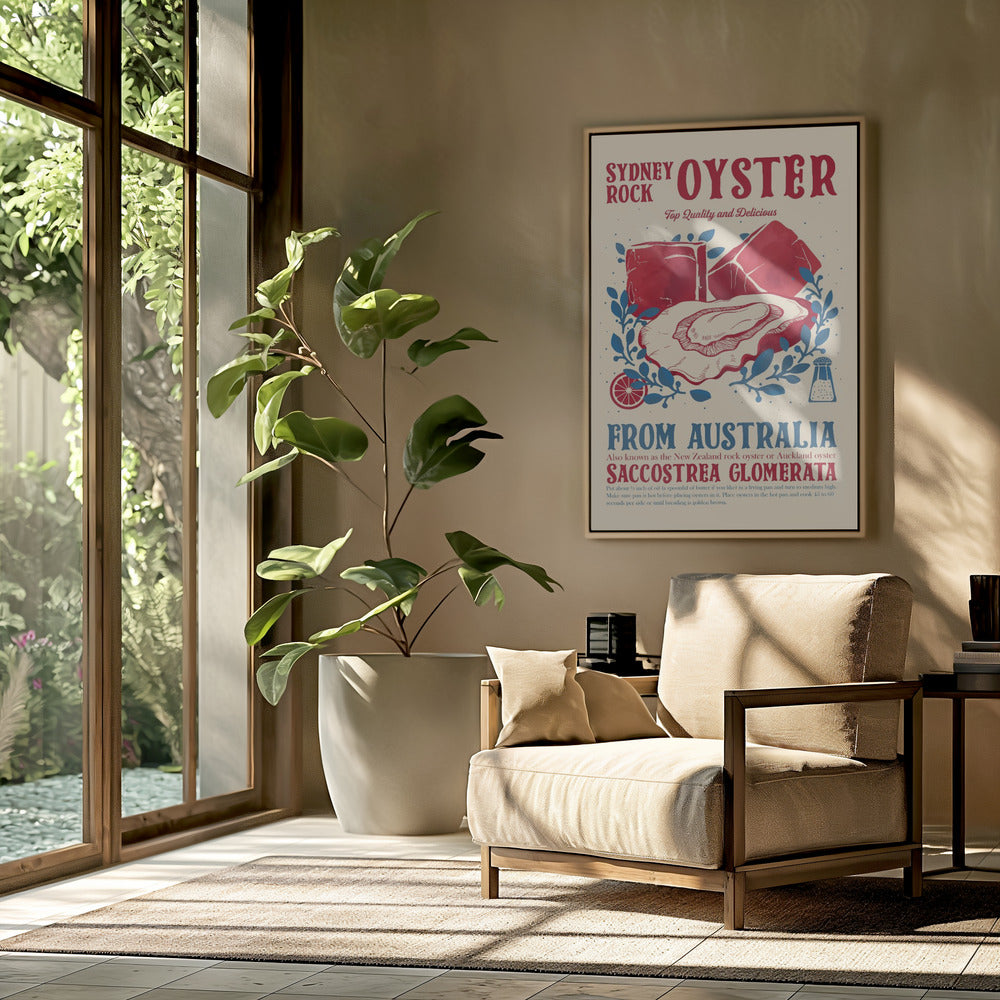 Austern-Küchendekor | Poster