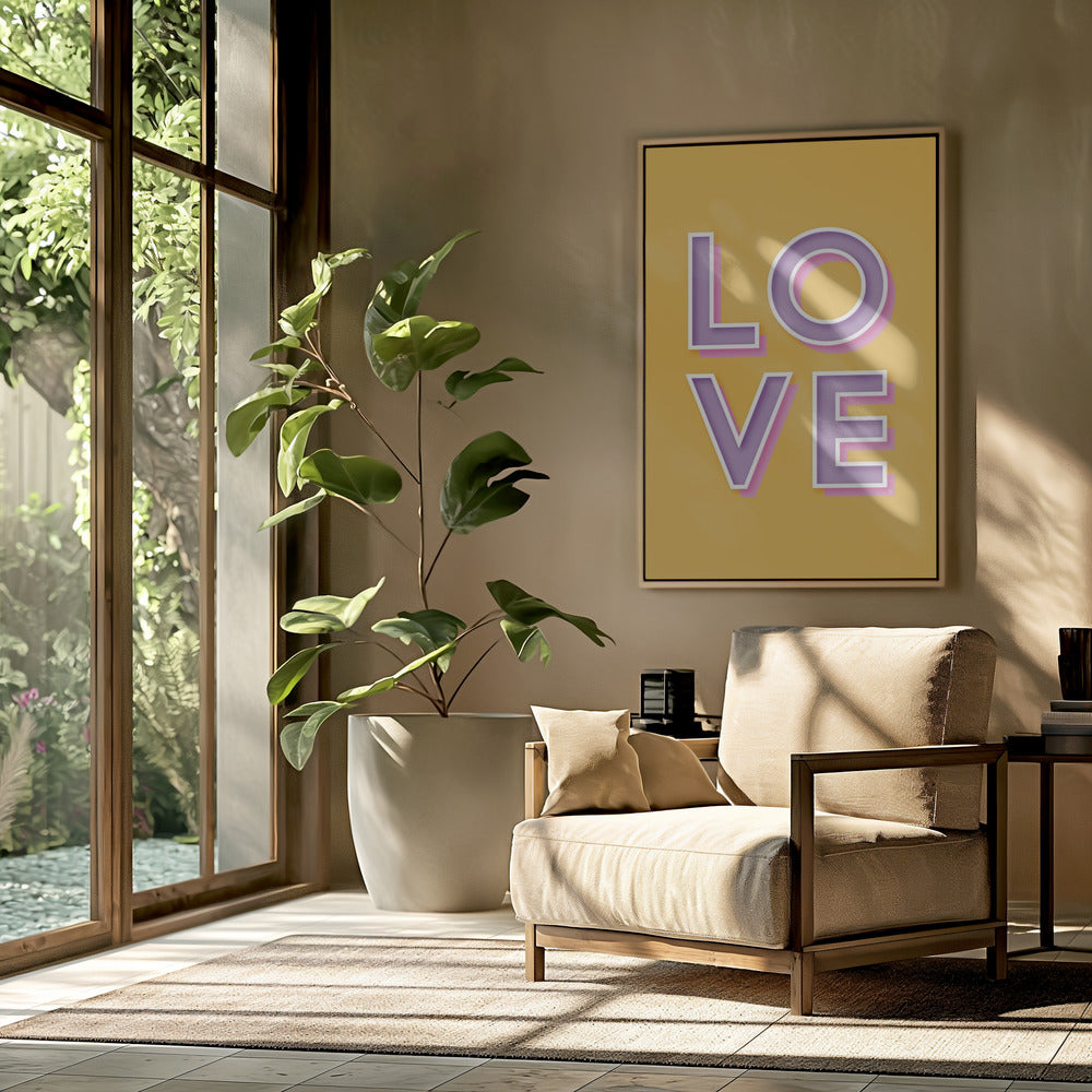 Mutige Liebestypografie | Poster
