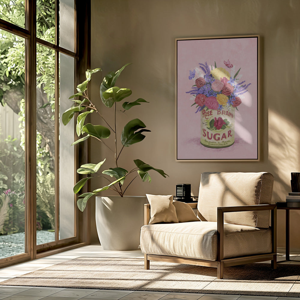 Blumen in einer Vintage-Dose | Poster
