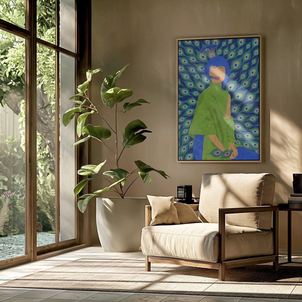 peacock woman | Poster