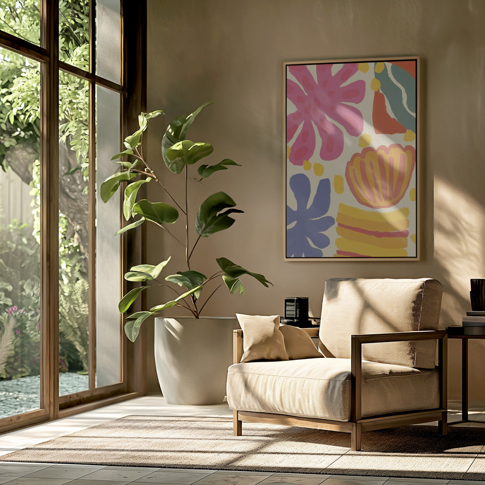 Vibrant Flora Dance | Poster