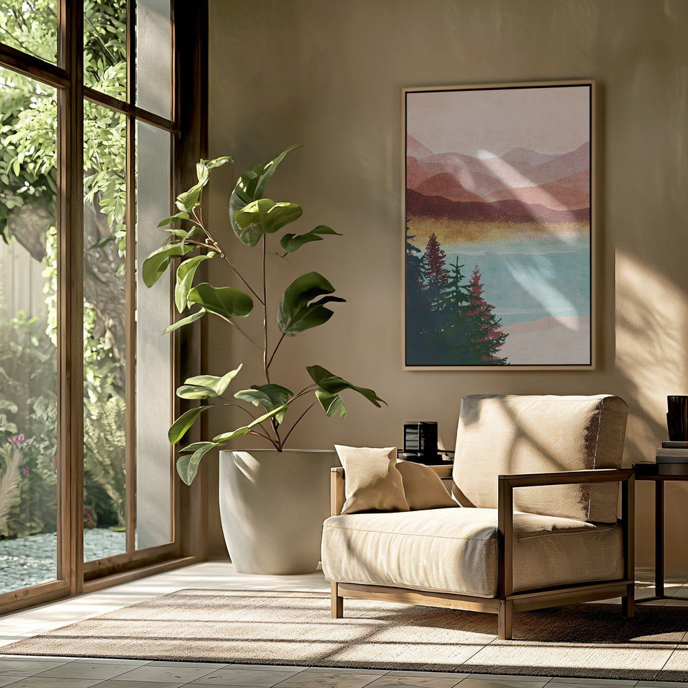 Misty Mountain Glow | Poster