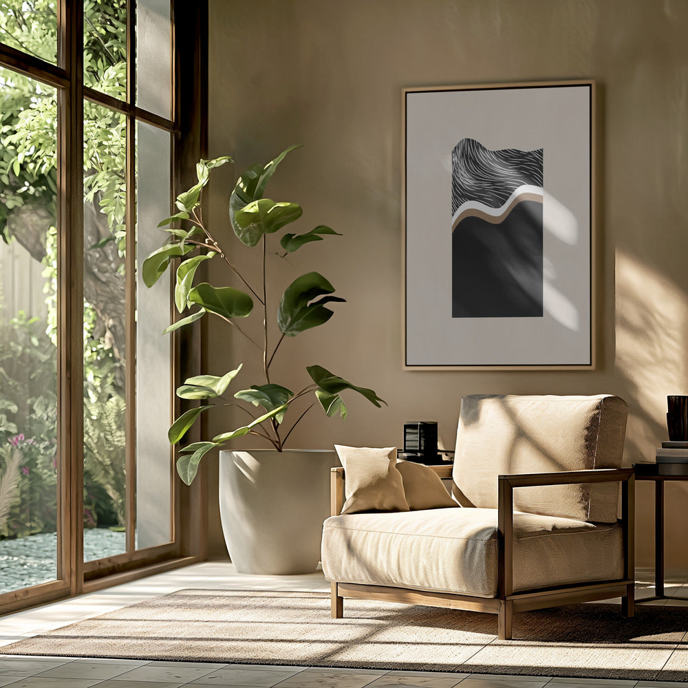 Monochrome Waves | Poster