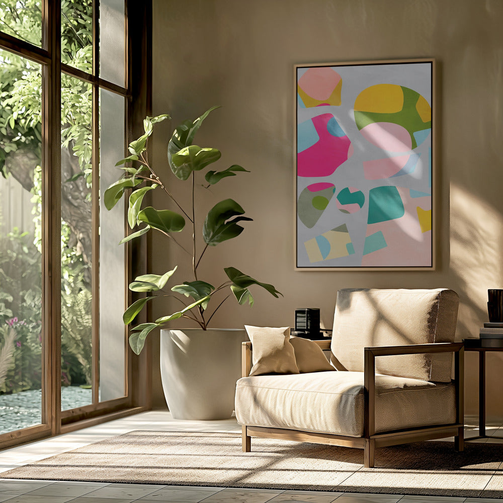 Minimaler Ausschnitt bunt | Poster