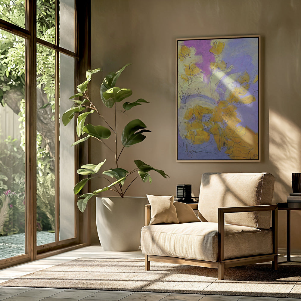 Golden Blossom Glow | Poster