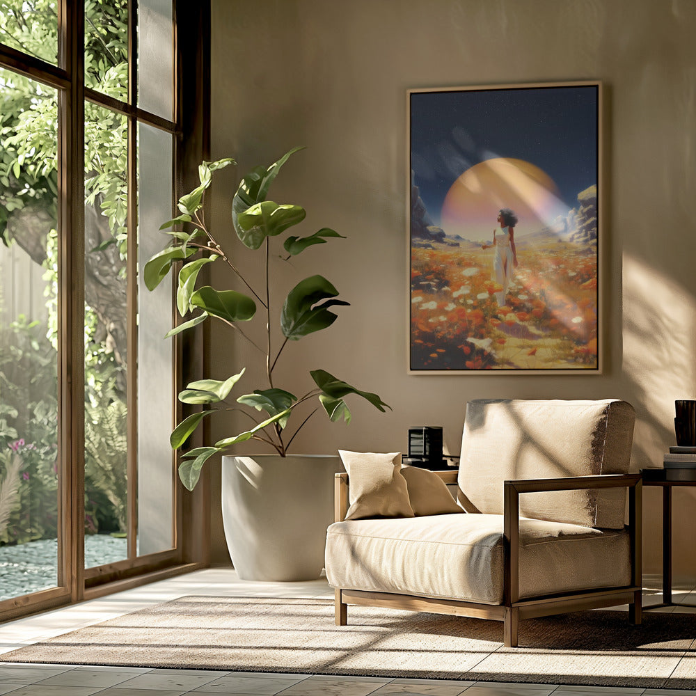 Kosmische Blumenfelder | Poster
