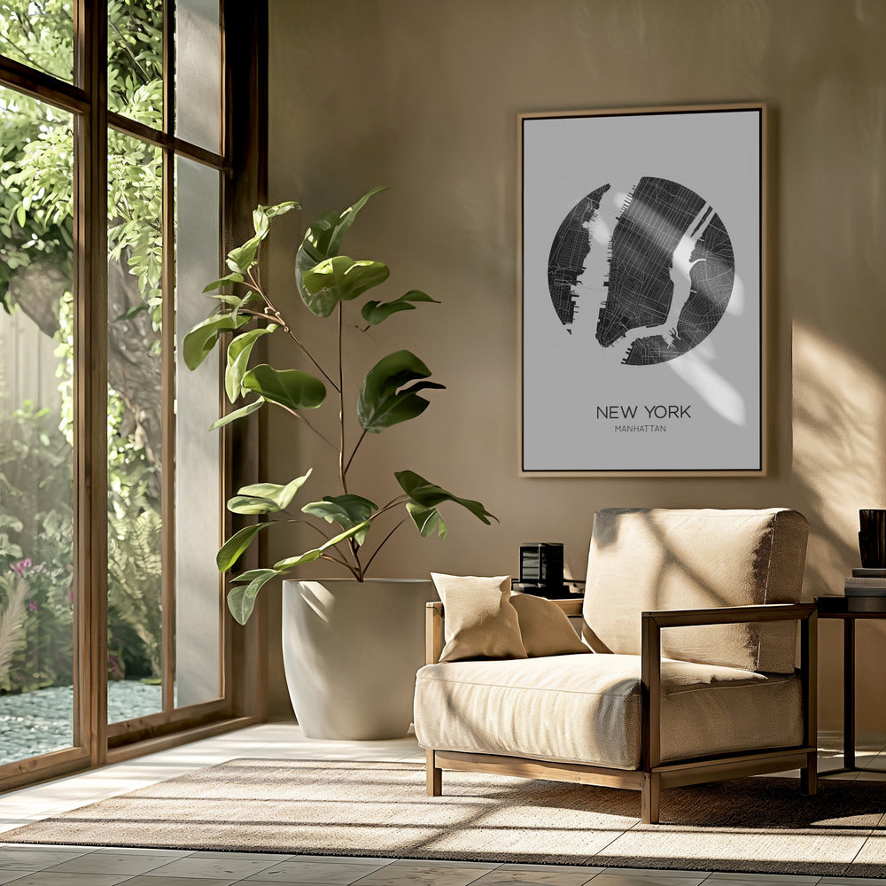 Kreisförmiges Stadtbild | Poster
