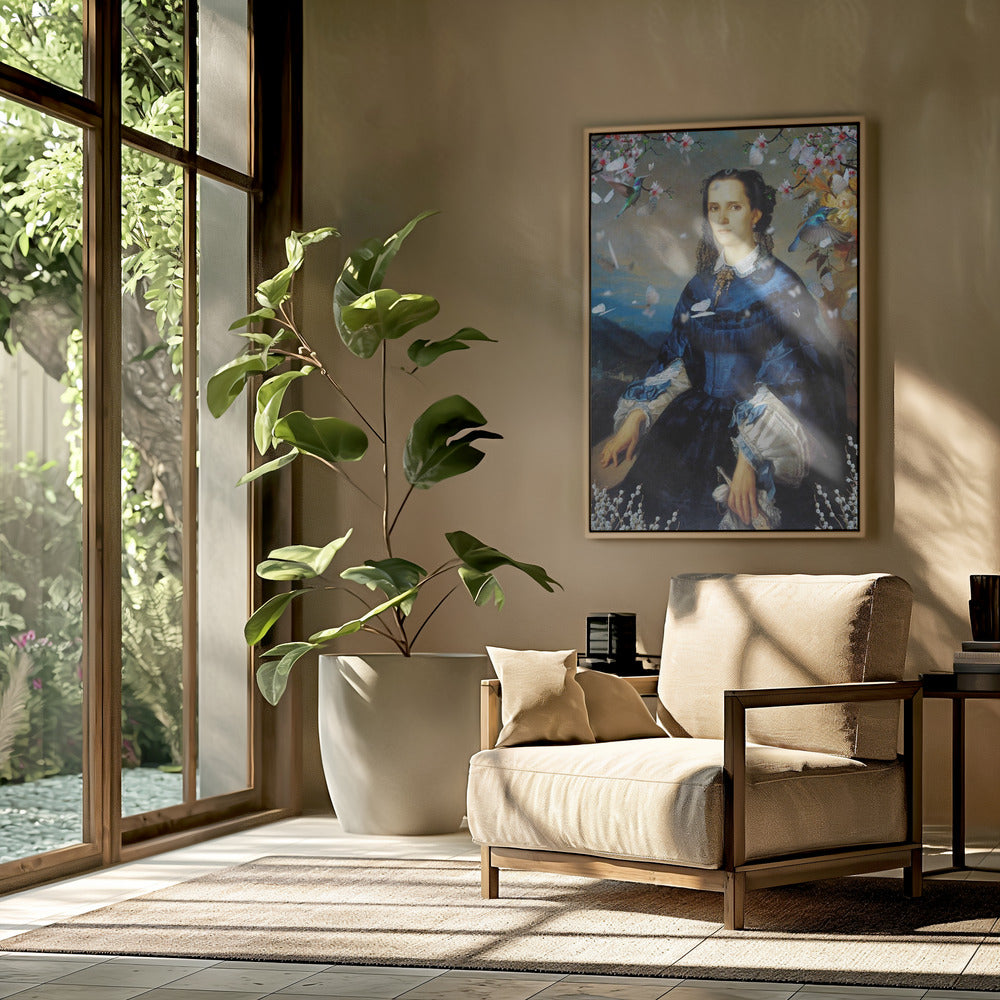 Lady Blue Kolibri blüht | Poster