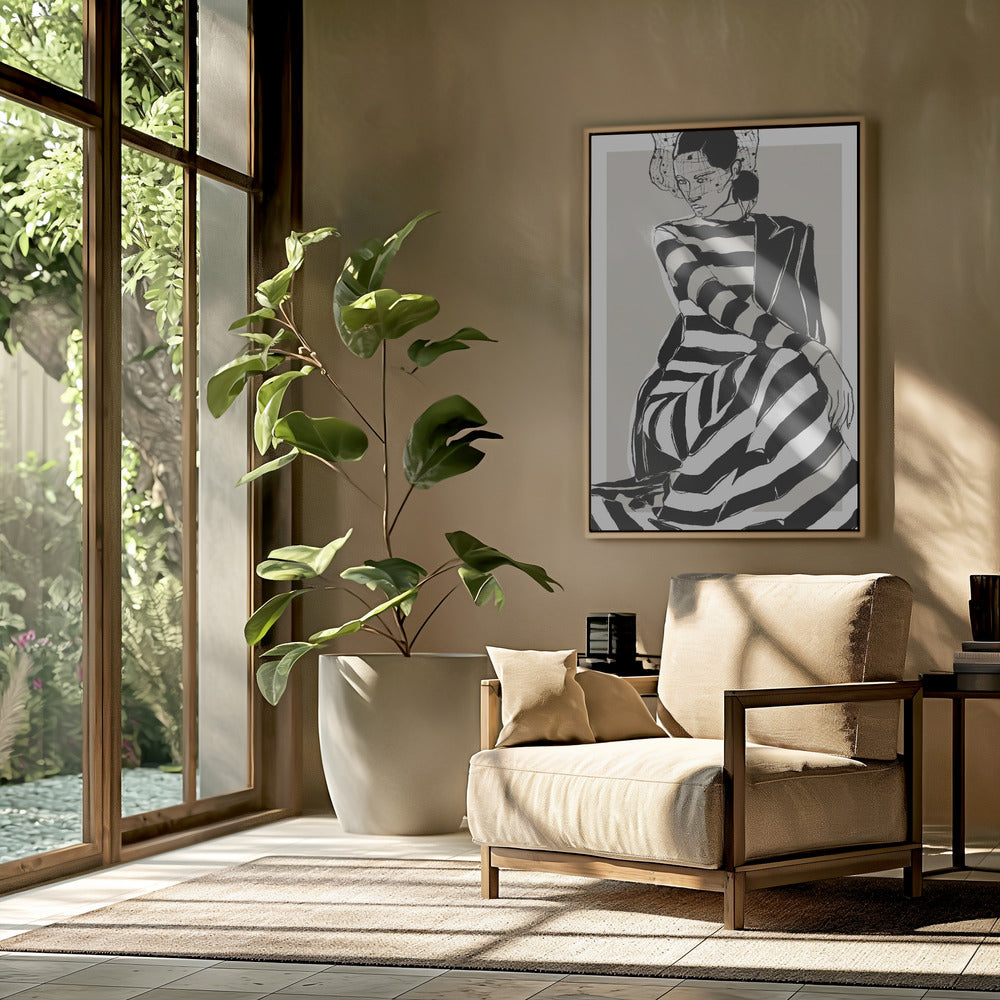 Gestreifte Eleganz | Poster