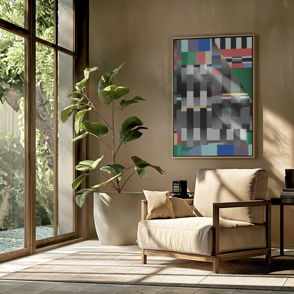 Glitch abstraktes Kunstwerk 01 | Poster