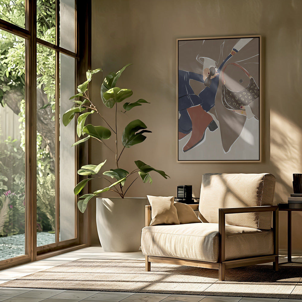 Herbstmode-Vibes – Kunstdruck von Ivy Green Illustrations | Poster